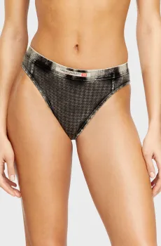 Женские черные трусики с узором CLODIA-DNM Черный XS Diesel A17540 0EGCL