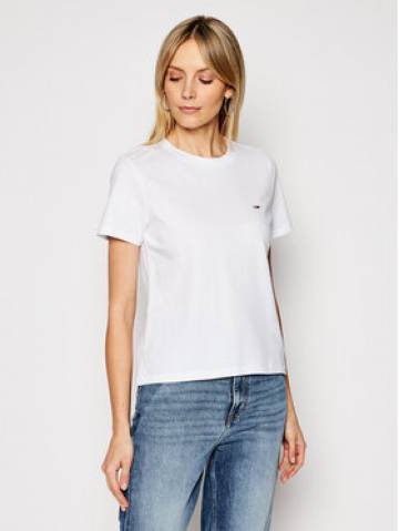 Tommy Jeans Футболка C Neck DW0DW09198 Білий Regular Fit Tommy Jeans Футболка C Neck DW0DW09198 Білий Regular Fit