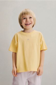Reserved - Бавовняна футболка - жовтий - 918IX-11X