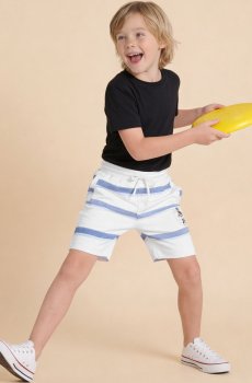 U.S. Polo Assn. Kids Boys Striped Technology Shorts