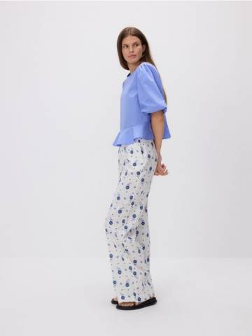 Reserved - Штани з квітковим візерунком - різнобарвний - 890HU-MLC