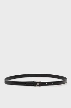 Женский черный кожаный ремень AUTOGRAPH Черный 65 Karl Lagerfeld B1W33074