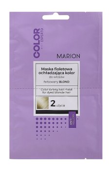 Уценка! Тонирующая маска Marion Color Esperto Color Toning Violet для нейтрализации желтизны волос оттенков блонд, 2*20 мл