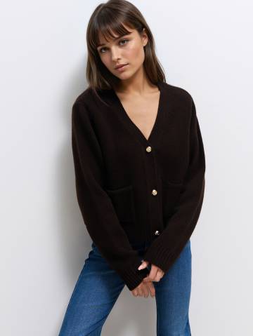 Mohito - Вовняний кардиган - коричневий - S