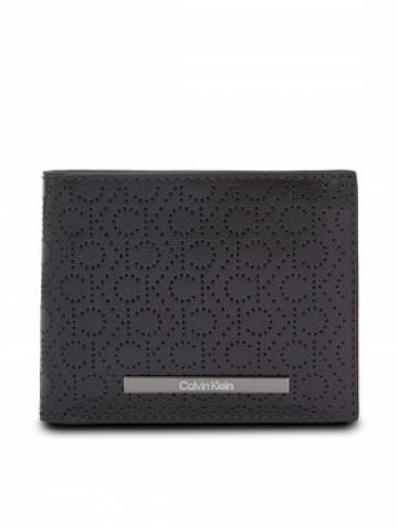 Calvin Klein Велике Чоловіче Портмоне Modern Bar Bifold 6Cc W/Bill K50K511834 Чорний Calvin Klein Велике Чоловіче Портмоне Modern Bar Bifold 6Cc W/Bill K50K511834 Чорний