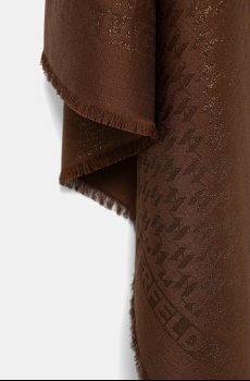 Платок с добавлением шелка Karl Lagerfeld K/MONOGRAM