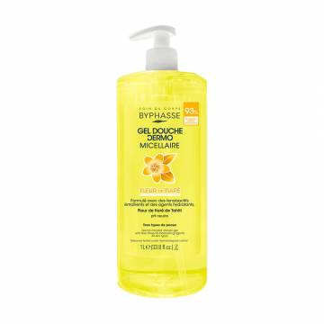 Мицеллярный гель для душа Byphasse Dermo Micellar Shower Gel Monoi, 1 л