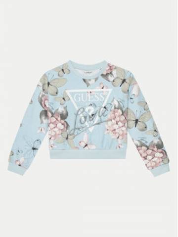 Guess Світшот J5RQ06 KA6R4 Блакитний Regular Fit Guess Світшот J5RQ06 KA6R4 Блакитний Regular Fit