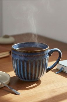 Ребриста кружка - light blue