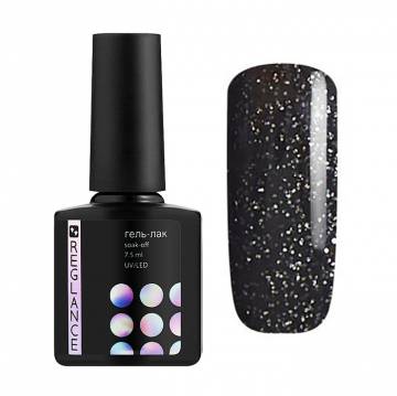 Гель-лак для ногтей Reglance Gel Polish 028 Черный с белым микроблеском, 7.5 мл Гель-лак для ногтей Reglance Gel Polish 028 Черный с белым микроблеском, 7.5 мл