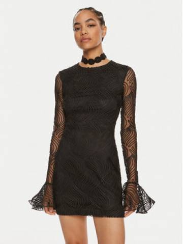 ROTATE Коктейльна сукня Rositana 112947100 Чорний Slim Fit