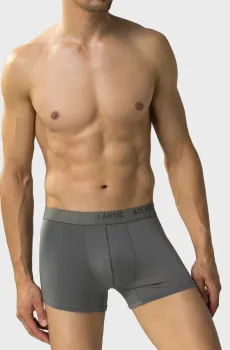 Мужские серые боксеры Серый M Atlantic MH-1199