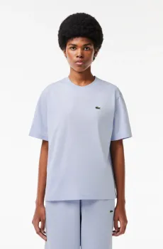 Женская голубая футболка Голубой 40 Lacoste TF7215J2G