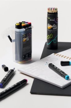 Набір двосторонніх фломастерів - фіолетовий