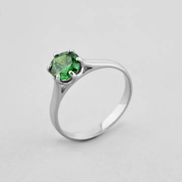 Серебряное кольцо Minimal 390-green-16 16 Серебряное кольцо Minimal 390-green-16 16