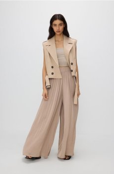 Reserved - Штани-палаццо - бежевий - 111AK-08X