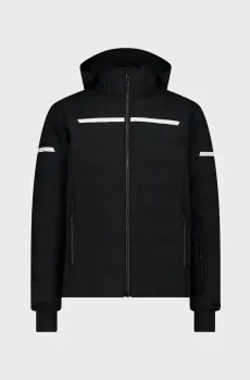 Мужская черная куртка ZIP HOOD STRETCH POLYES Черный 54 CMP 34W4697-U901