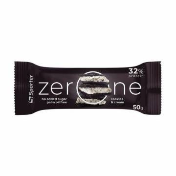 Протеиновый батончик Sporter Zero One Печенье с кремом, 50 г Протеиновый батончик Sporter Zero One Печенье с кремом, 50 г