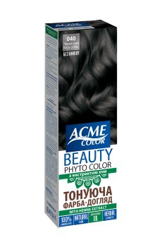 Тонирующая краска-уход для волос Beauty Phyto Color, 040 Черный кофе, 50 мл