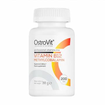Витамин B12 Метилкобаламин OstroVit Vitamin B12 Methylcobalamin 100 мкг, 200 таблеток Витамин B12 Метилкобаламин OstroVit Vitamin B12 Methylcobalamin 100 мкг, 200 таблеток
