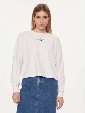 Tommy Jeans Світшот Essential Logo DW0DW18143 Білий Regular Fit Tommy Jeans Світшот Essential Logo DW0DW18143 Білий Regular Fit