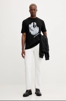Хлопковая футболка Karl Lagerfeld Jeans