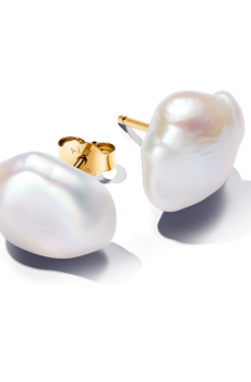 Сережки з бароковими перлинами