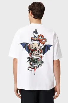 Мужская белая футболка BLADE Белый M AllSaints M025PE