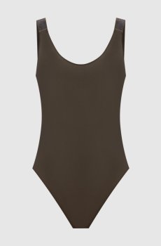 Купальник цвета хаки с цепочкой мониль