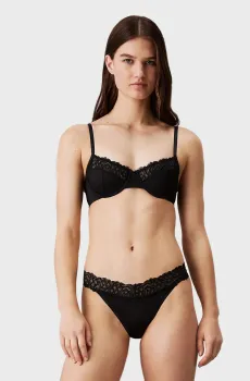 Женский черный бюстгальтер THREE PIECE UNLINED Черный 32B Calvin Klein 000QF7841E