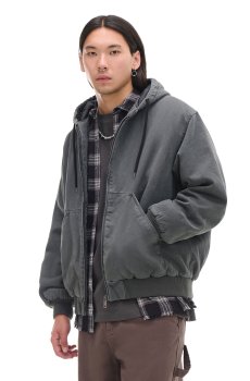 Cropp - Куртка-бомбер з каптуром - темно-сірий