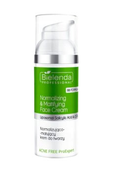 Нормализующий и матирующий крем для лица Bielenda Professional Acne Free Pro Expert Normalizing & Mattifying Face Cream, 50 мл