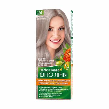 Краска для волос Фіто лінія Herbs Planet 24 Серебряный блонд, 130 мл Краска для волос Фіто лінія Herbs Planet 24 Серебряный блонд, 130 мл