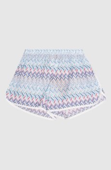 Детские голубые шорты в узор