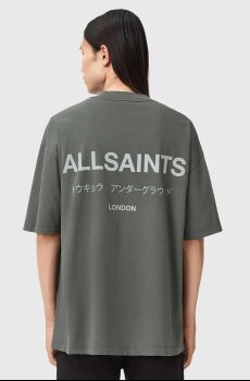 Хлопковая футболка AllSaints UNDERGROUND