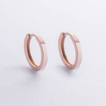 Серьги - кольца в красном золоте с08768 Серьги - кольца в красном золоте с08768