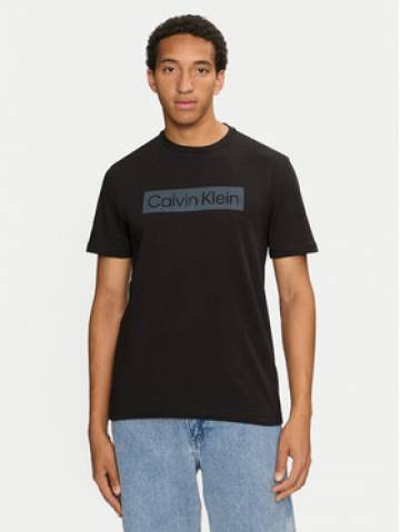 Calvin Klein Футболка Striped Logo K10K113590 Чорний Regular Fit Calvin Klein Футболка Striped Logo K10K113590 Чорний Regular Fit