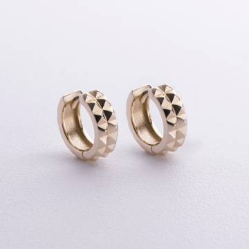 Серьги - кольца "Monica" в желтом золоте с08853 Серьги - кольца "Monica" в желтом золоте с08853