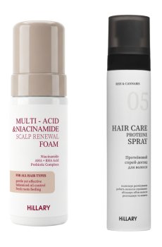 Набір для глибокого очищення шкіри голови та захисту волосся Hillary Deep Scalp Cleansing & Hair Protection Set