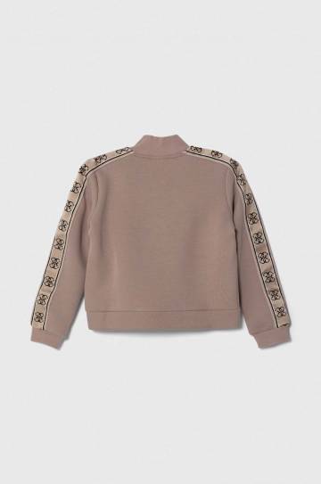 Детская кофта Guess цвет коричневый с аппликацией