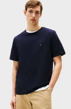 Мужская темно-синяя футболка ESSENTIAL REG FIT SOLID TEE Синий S Tommy Hilfiger MW0MW37267