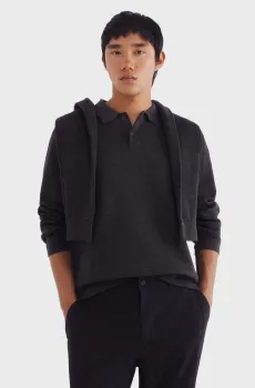 Мужское темно-серое поло Серый M SPRINGFIELD 1402496