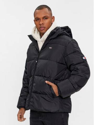 Tommy Jeans Пуховик DM0DM18487 Чорний Regular Fit Tommy Jeans Пуховик DM0DM18487 Чорний Regular Fit