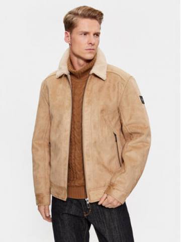 Tom Tailor Куртка зі штучної шкіри 1037361 Бежевий Regular Fit Tom Tailor Куртка зі штучної шкіри 1037361 Бежевий Regular Fit