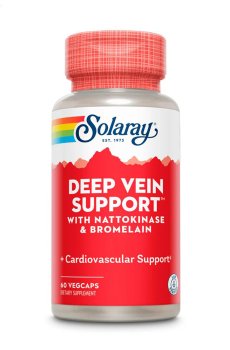 Поддержка глубоких вен Solaray Deep Vein Support, 60 капсул