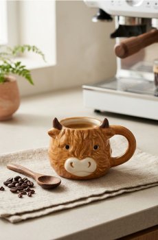 Горнятко у формі корови - коричневий