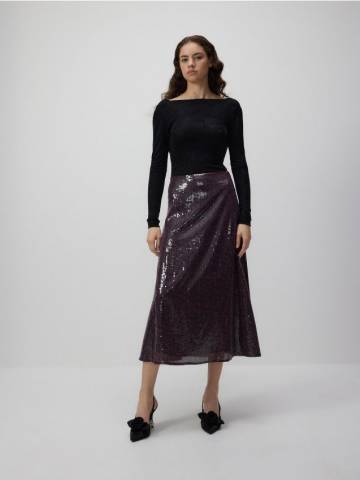 Reserved - Спідниця з паєтками - різнобарвний - 040DX-MLC