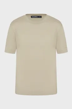 Мужской оливковый льняной джемпер Оливковый M Karl Lagerfeld 562305.655019;420