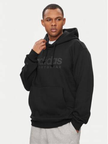 adidas Світшот All Szn Fleece Graphic IW1202 Чорний Loose Fit adidas Світшот All Szn Fleece Graphic IW1202 Чорний Loose Fit