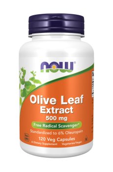 Листья оливы экстракт NOW Foods Olive Leaf Extract 500 мг, 120 веганских капсул